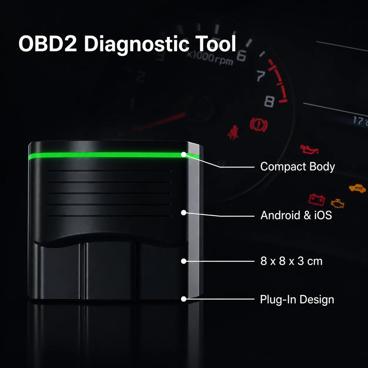 OBDeleven V2 PRO OBD2 Diagnostic Tool controls and screen