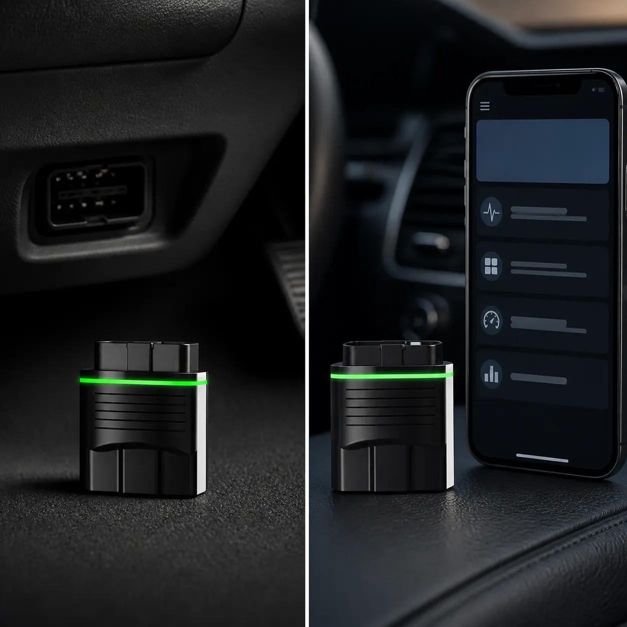 OBDeleven V2 PRO OBD2 Diagnostic Tool setup and use views